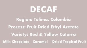 Decaf Wholebean 250g (Wholesale)